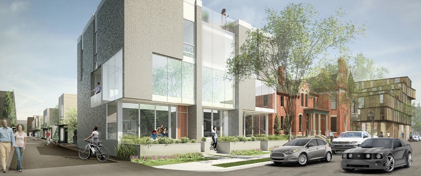 city modern townhome